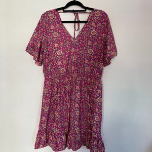 LOFT Outlet Floral V-Neck Sundress - Size XL
